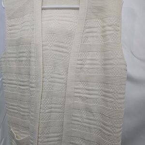 Chic Cream Women's Cardigan Vest